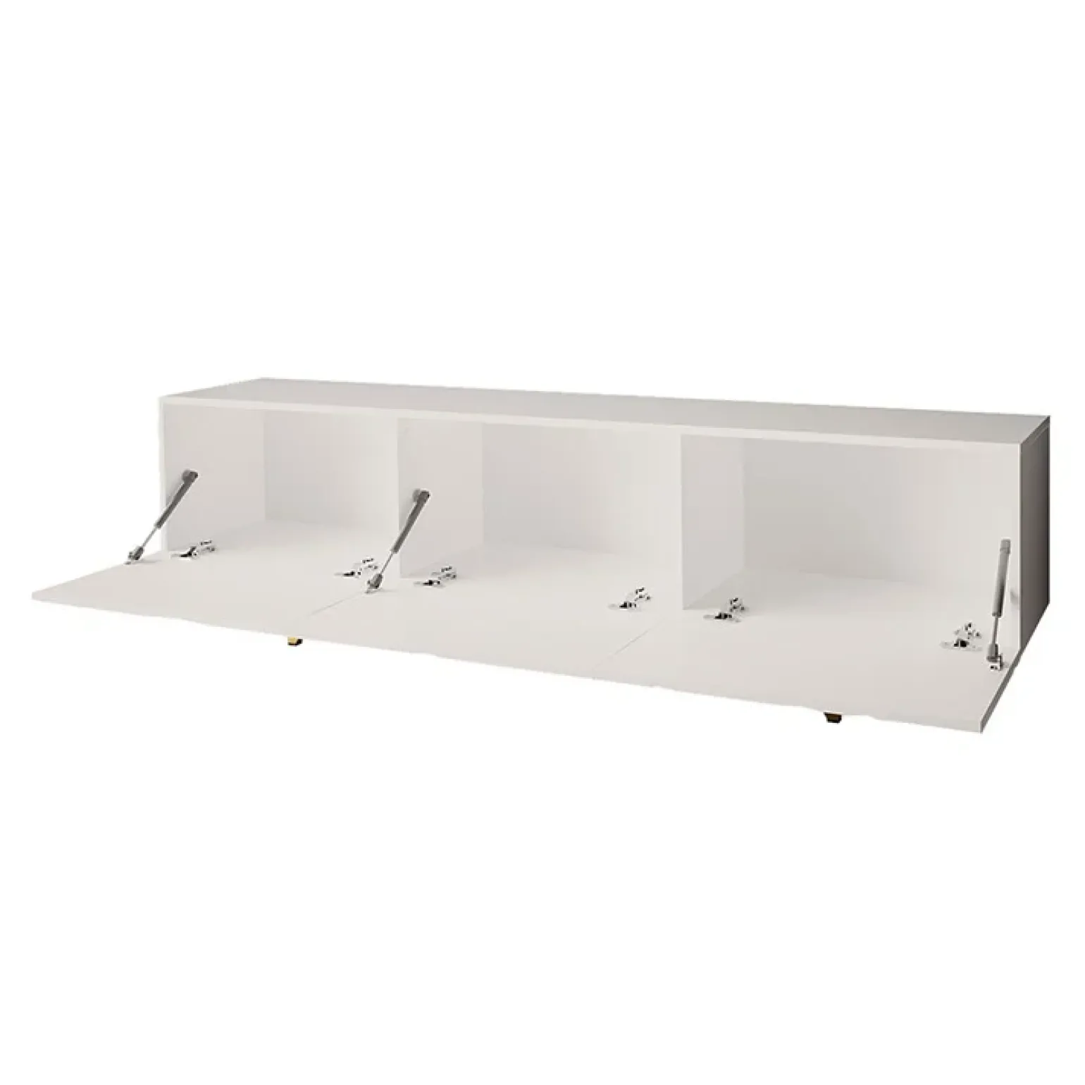 Mobile porta TV 180x52h cm 3 ante bianco lucido Kalmar