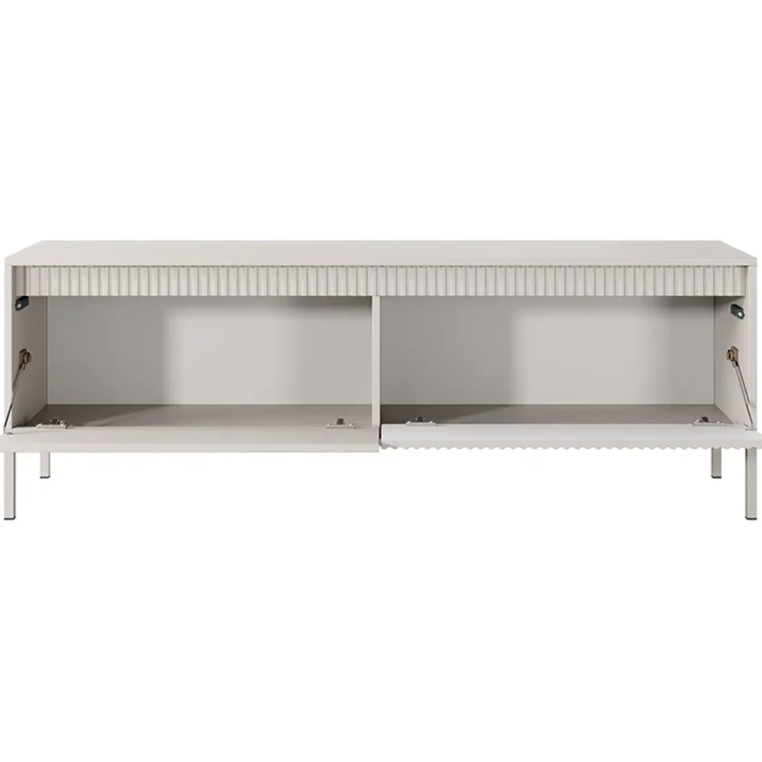 Mobile porta TV 154x54h cm 2 ante beige cannettato Ciar