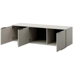 Mobile porta TV 150x55h cm 3 ante grigio Stone