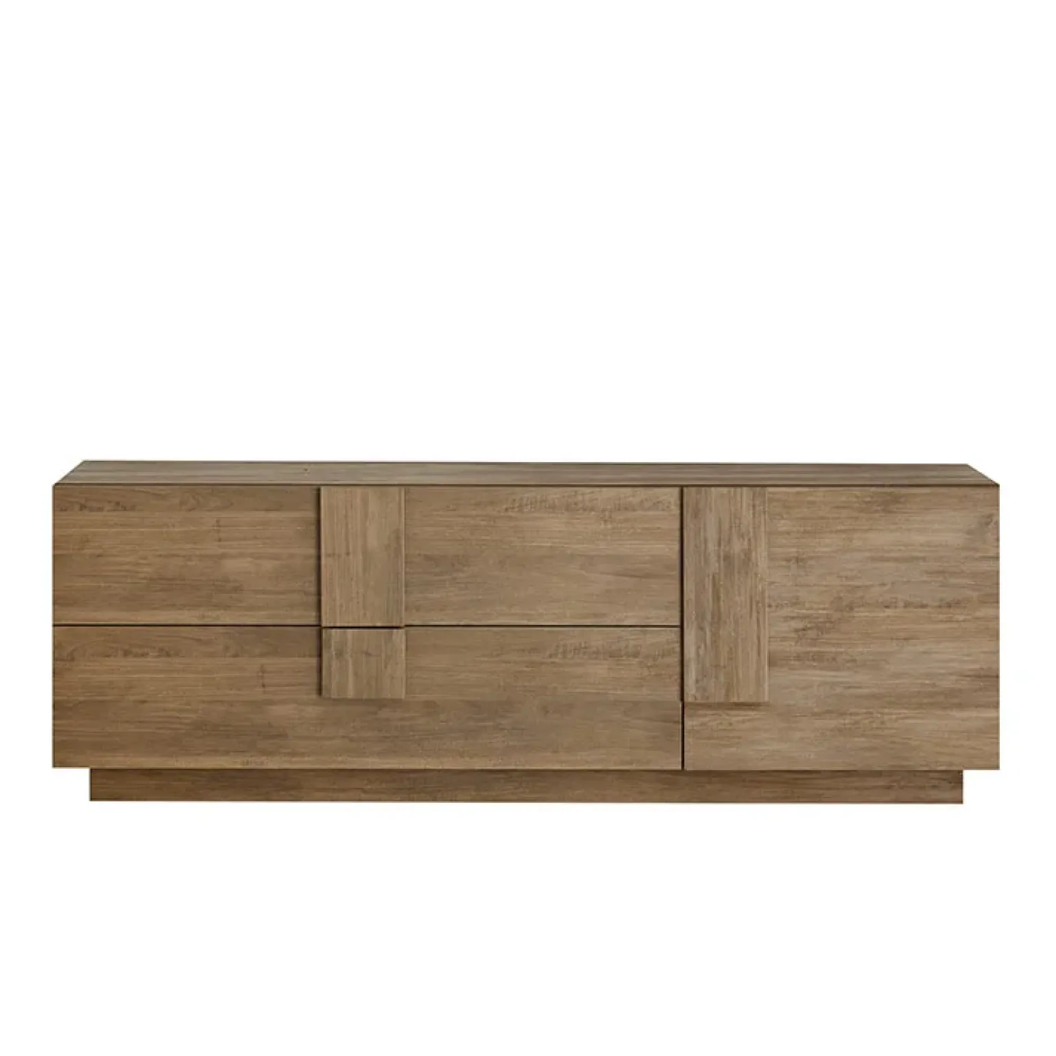 Mobile porta TV 182x63h cm 1 anta 2 cassetti moderno rovere Alvarez