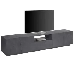 Mobile porta TV 220x46h cm 4 ante ossido Candia Gihome®