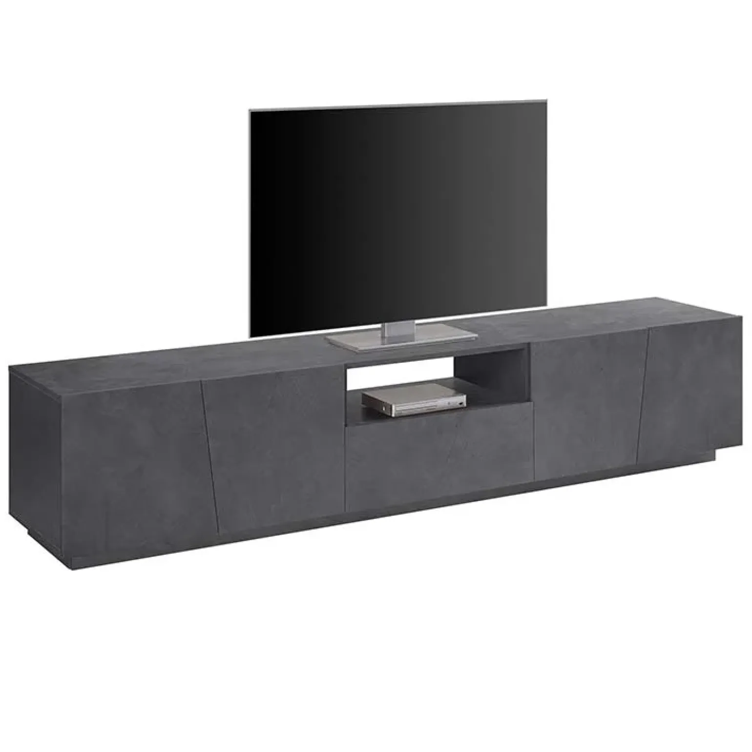 Mobile porta TV 220x46h cm 4 ante ossido Candia Gihome®