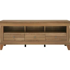 Mobile porta TV 156x64h cm 3 cassetti soggiorno rovere scuro Lucca