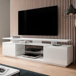 Mobile porta TV 180x56h cm bianco lucido Blackburn