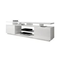 Mobile porta TV 180x56h cm bianco lucido Blackburn