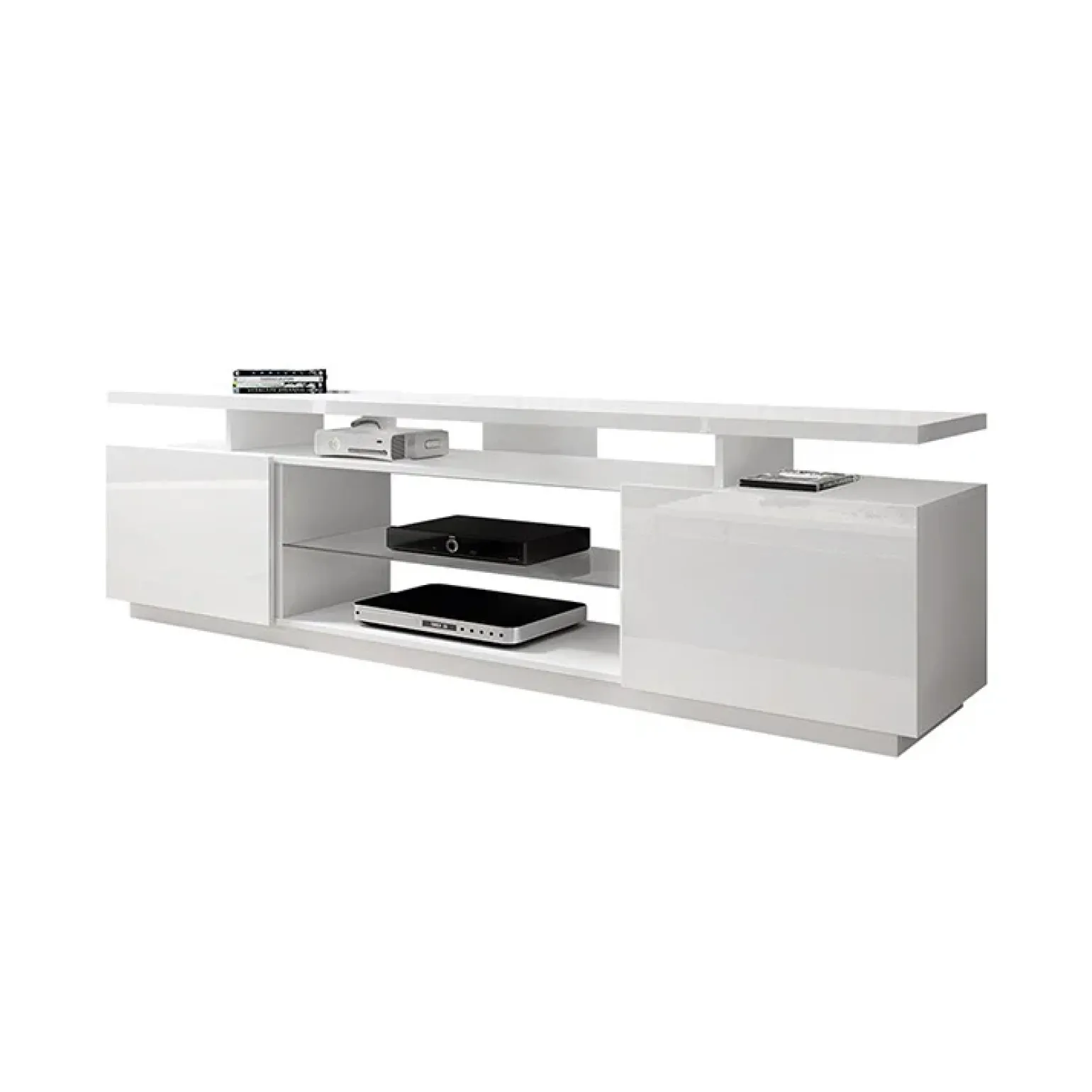 Mobile porta TV 180x56h cm bianco lucido Blackburn