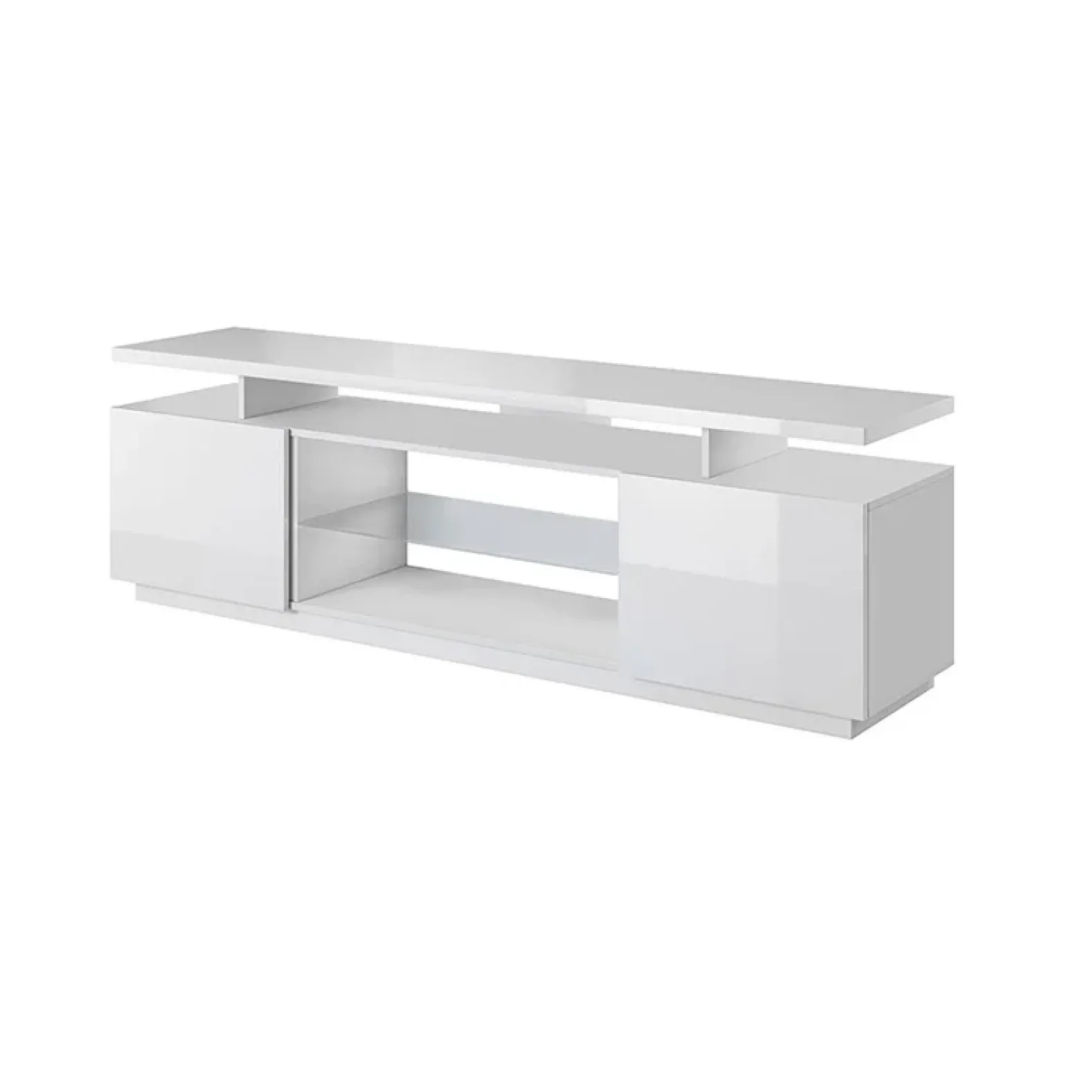 Mobile porta TV 180x56h cm bianco lucido Blackburn