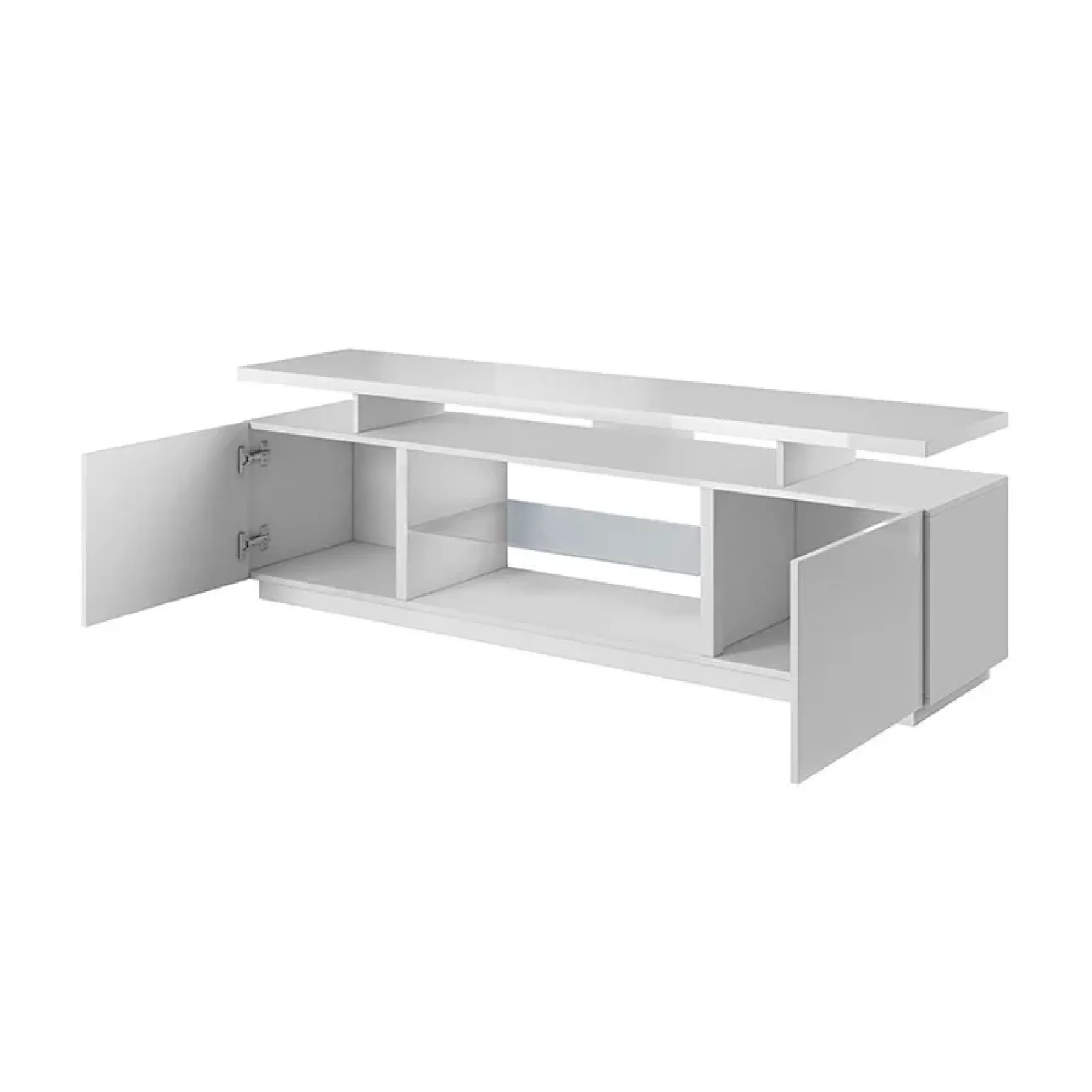 Mobile porta TV 180x56h cm bianco lucido Blackburn