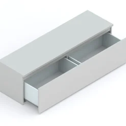Mobile porta TV 138x40h cm con cassettone grigio chiaro Sunset