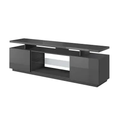 Mobile porta TV 180x56h cm grafite lucido Blackburn