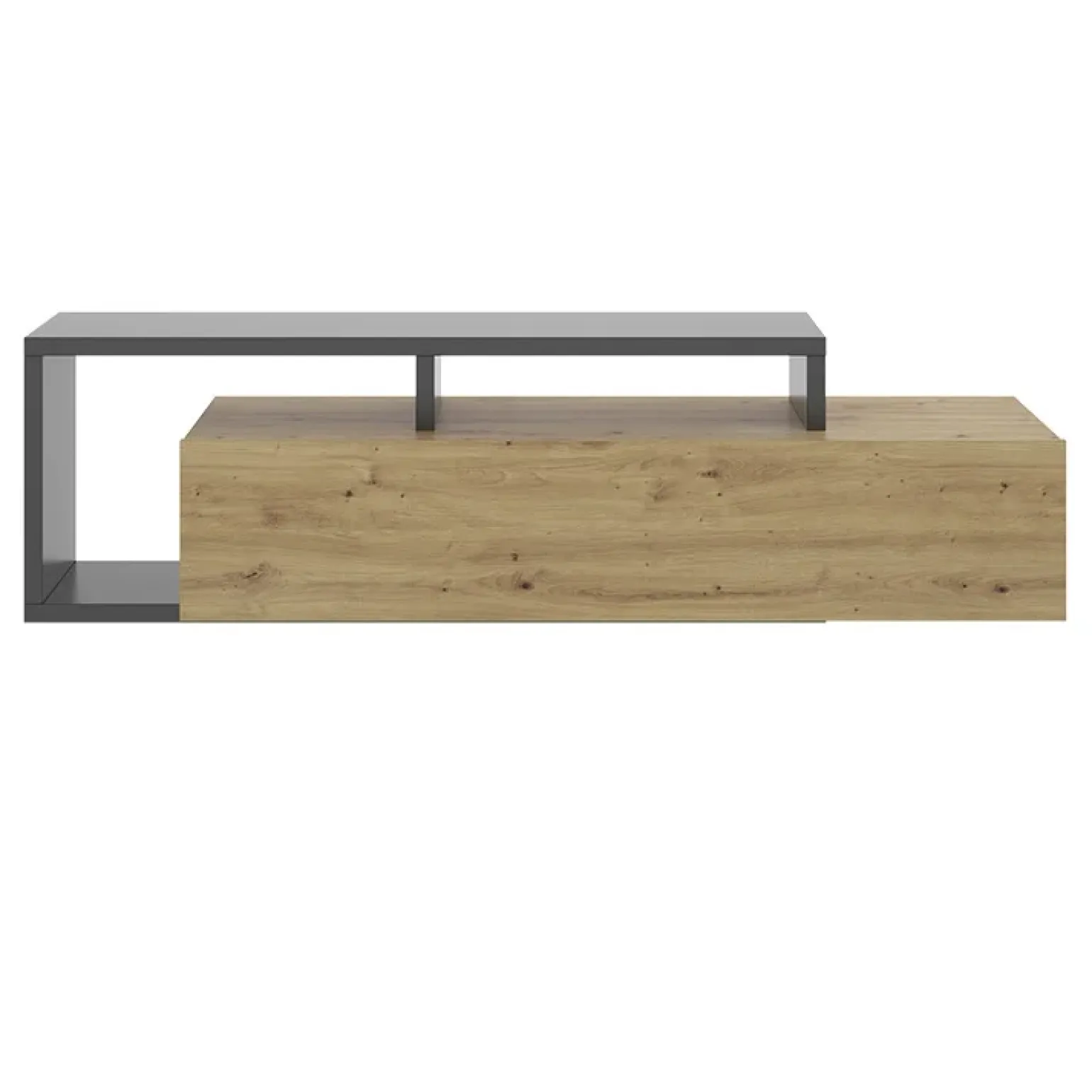 Mobile porta TV 165x47h cm legno rovere grafite Morientes