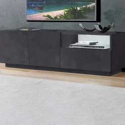 Mobile porta TV 150x46h cm moderno ossido Candia Gihome®