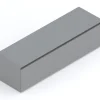 Mobile porta TV 138x40h cm moderno soggiorno con cassettone grigio scuro Elion