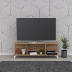 Mobile porta TV 120x34h cm moderno rovere Nevil