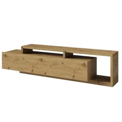 Mobile porta TV 219x52h cm moderno soggiorno rovere nodoso Megan Gihome®