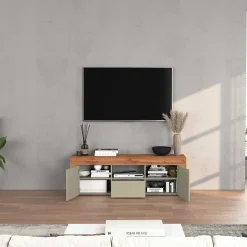 Mobile porta tv 155x51h cm tortora rovere Block