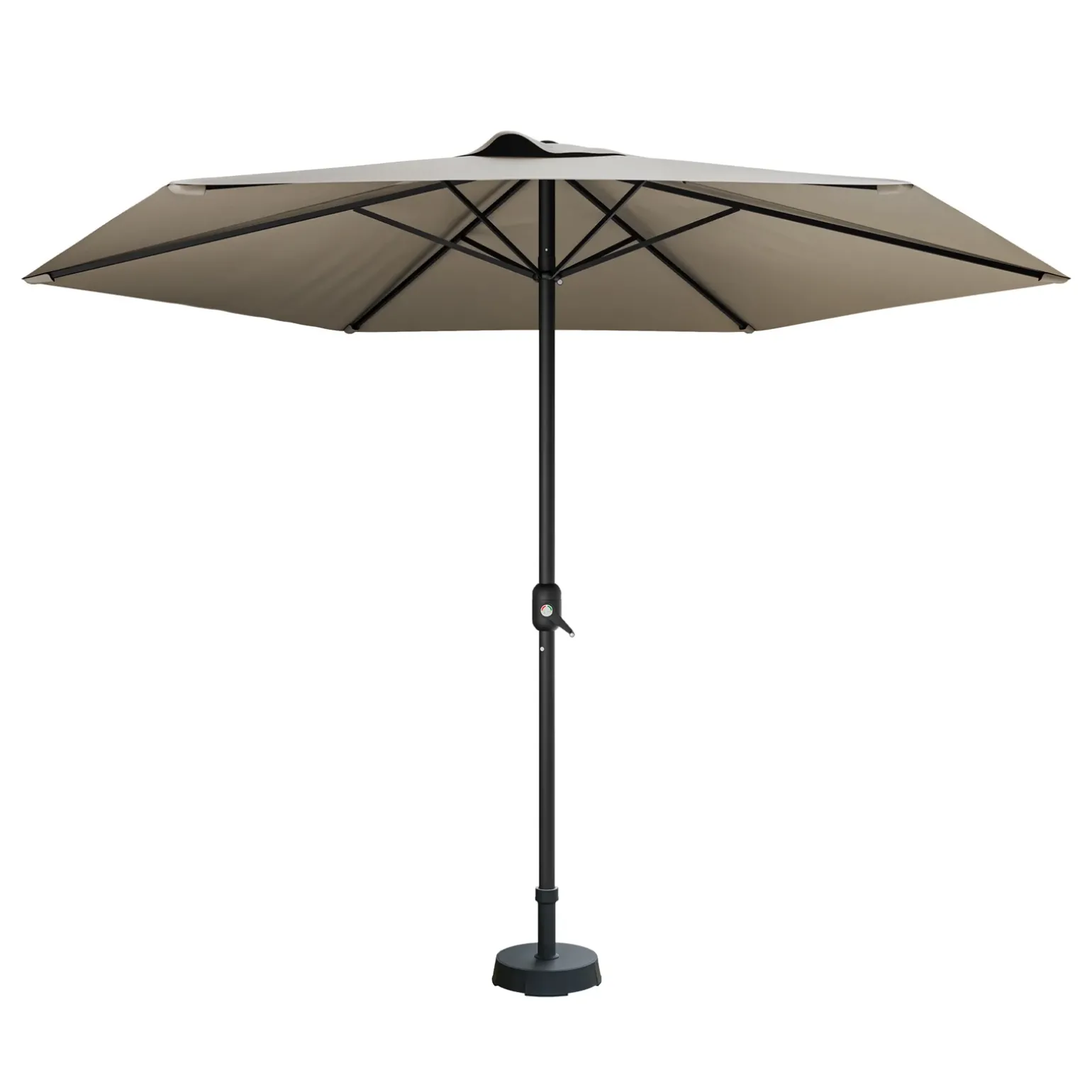 Ombrellone da giardino 300x300cm nero beige Fiorella