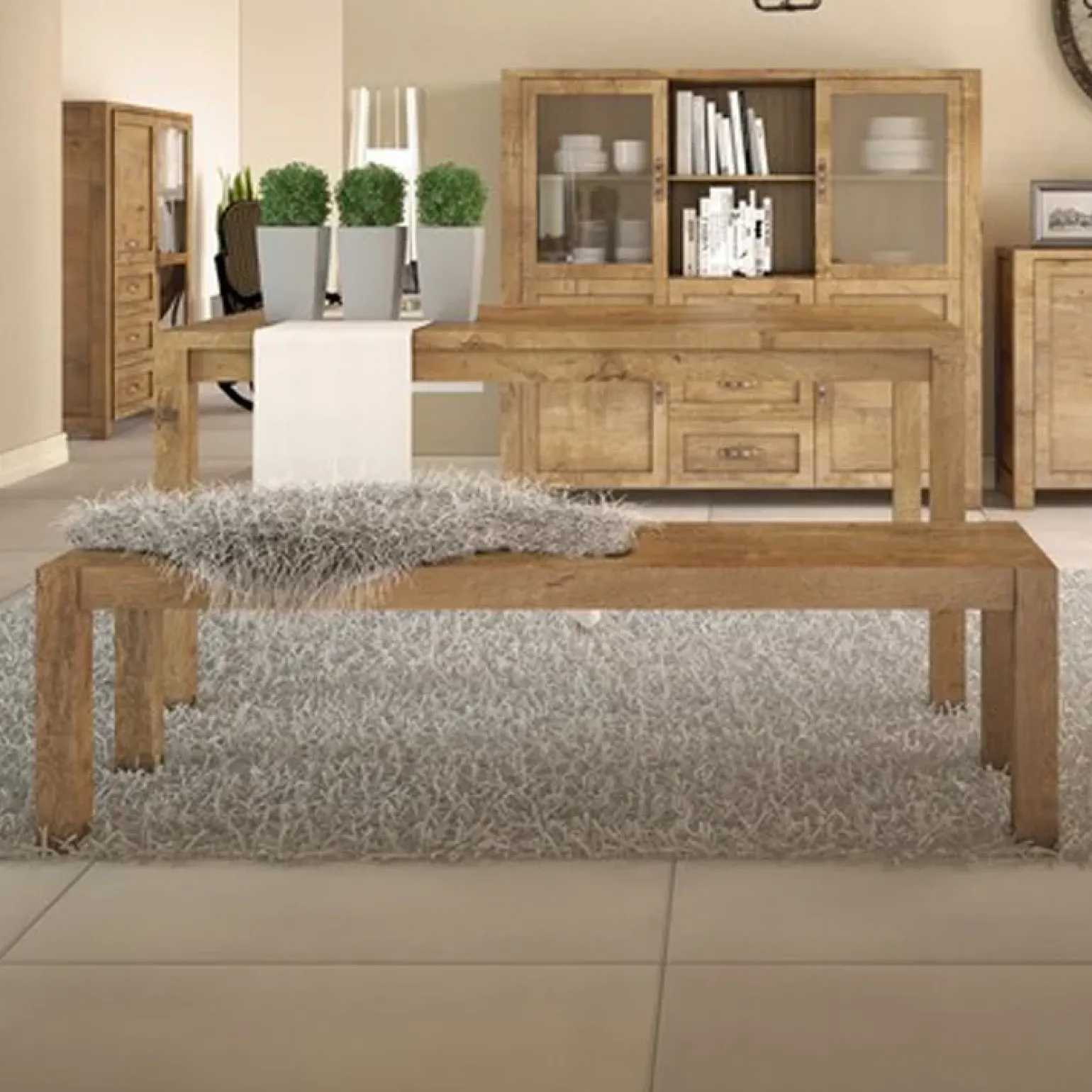 Panca da interno 160x45cm quercia Clyde