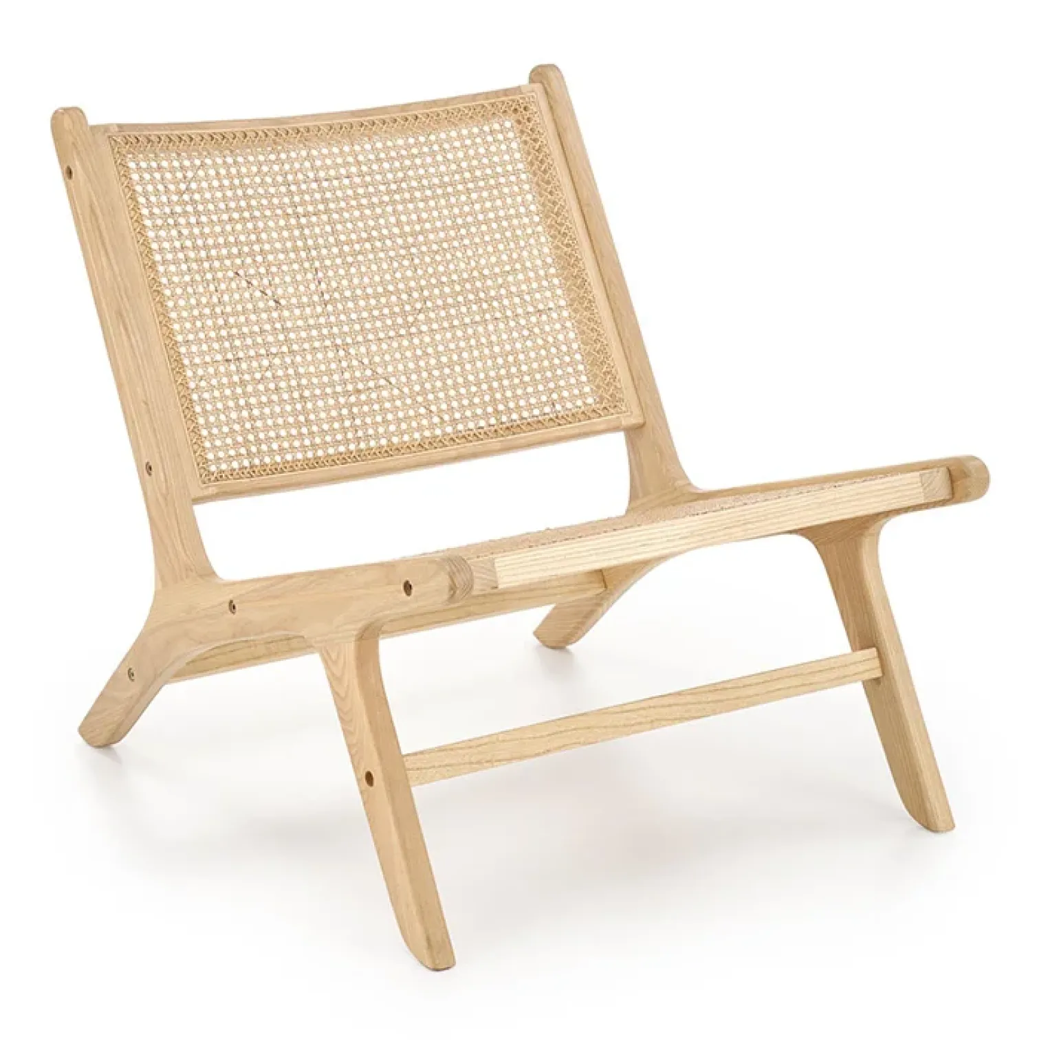 Panca relax moderna in rattan naturale Salvin