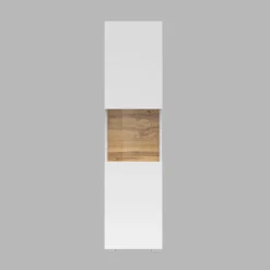 Parete attrezzata 226x140h cm bianco rovere Fusion 2