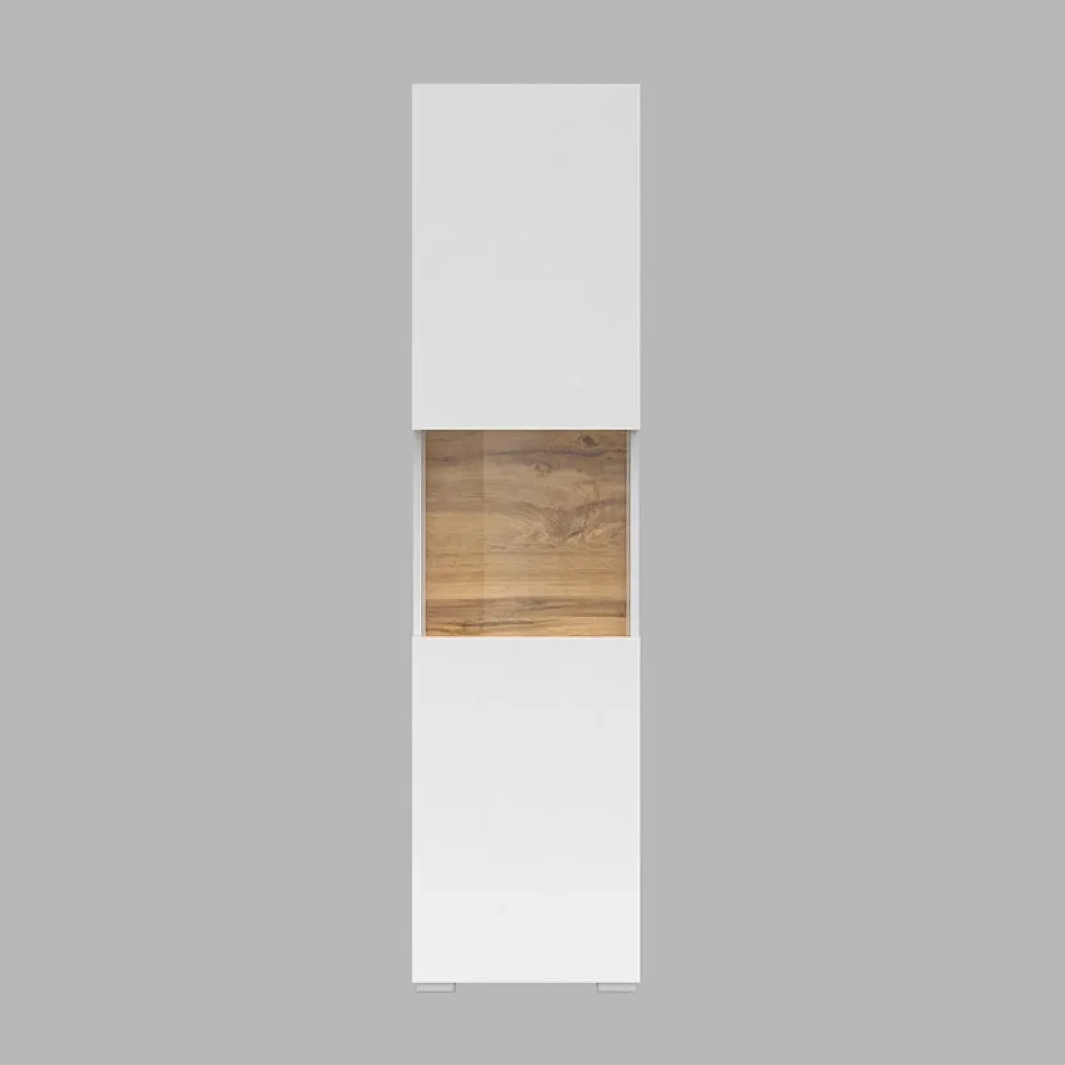 Parete attrezzata 226x140h cm bianco rovere Fusion 2