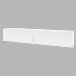 Parete attrezzata 226x140h cm bianco rovere Fusion 2