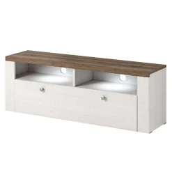 Parete attrezzata 325x206h cm bianco frassinato rovere Paloma 2