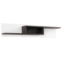 Parete attrezzata 310x197h cm moderna bianco lucido Mackay Gihome®