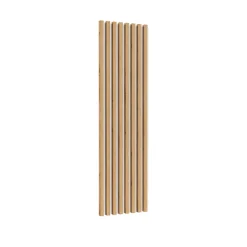Parete attrezzata 251x196h cm moderna bianco lucido rovere Favorita