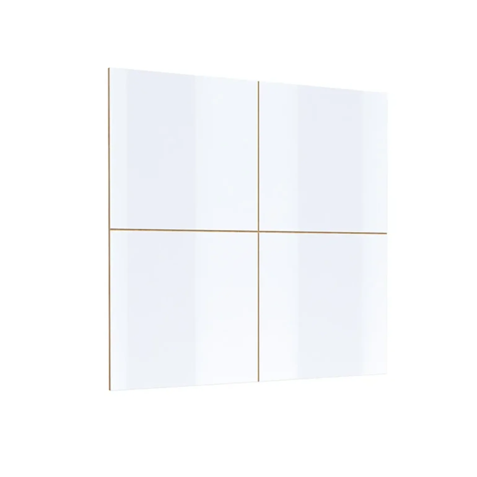 Parete attrezzata 251x196h cm moderna bianco lucido rovere Favorita