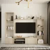 Parete attrezzata 220x178h cm moderna rovere chiaro Rubino