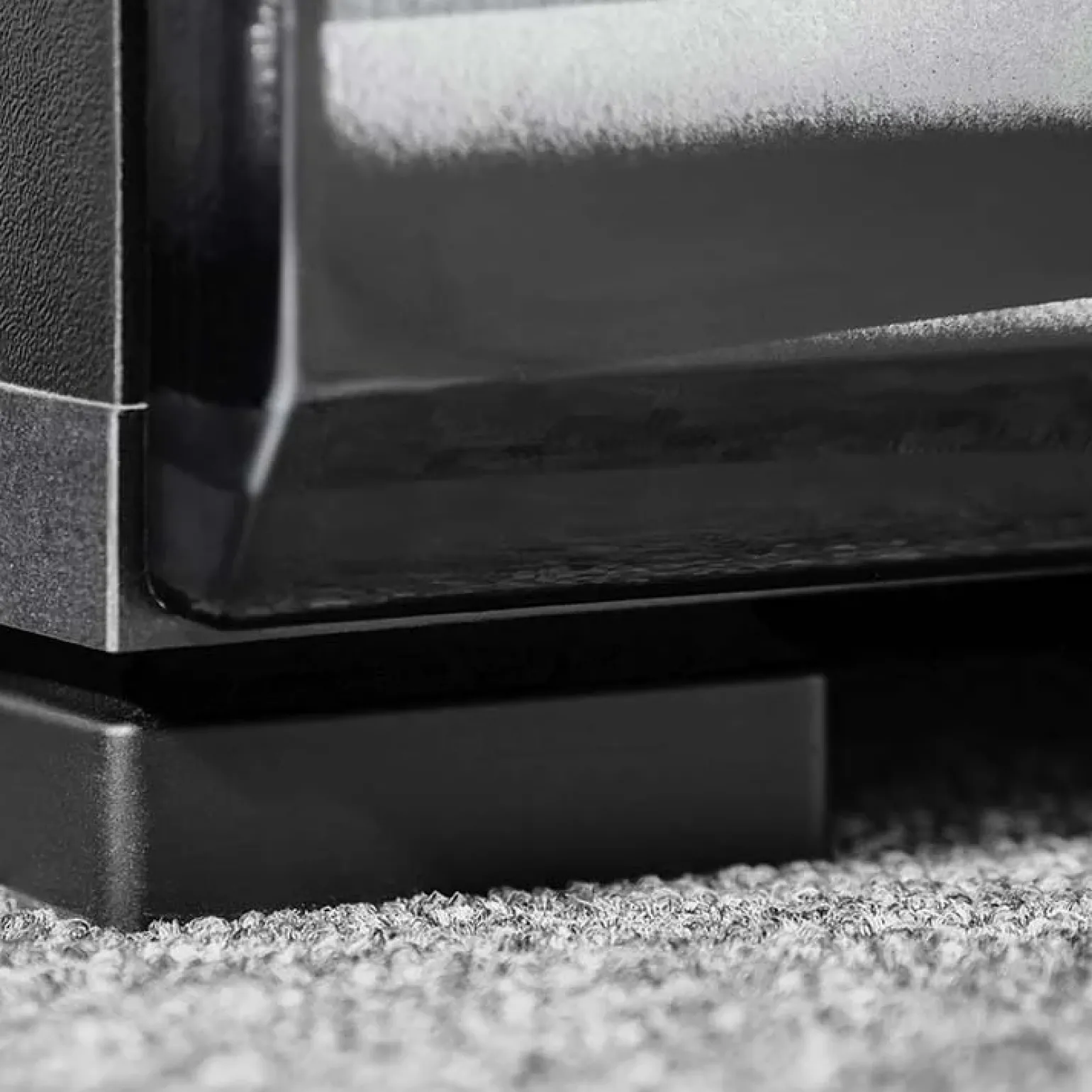 Parete attrezzata 260x150h cm soggiorno moderna nero opaco-lucido Dana Gihome®