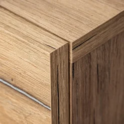 Parete attrezzata 210x162h cm soggiorno con led blu scuro rovere Feola