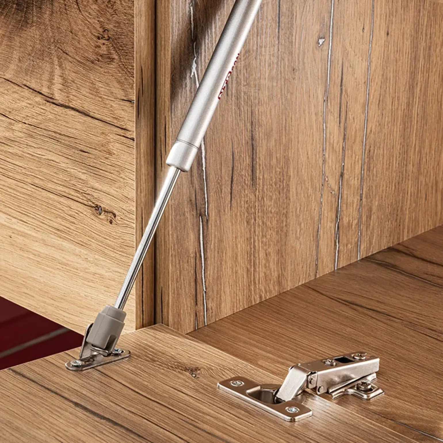 Parete attrezzata 210x162h cm soggiorno con led blu scuro rovere Feola