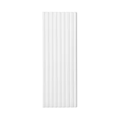 Pensile bagno sospeso 20x57h cm cannettato 1 anta bianco Cleany