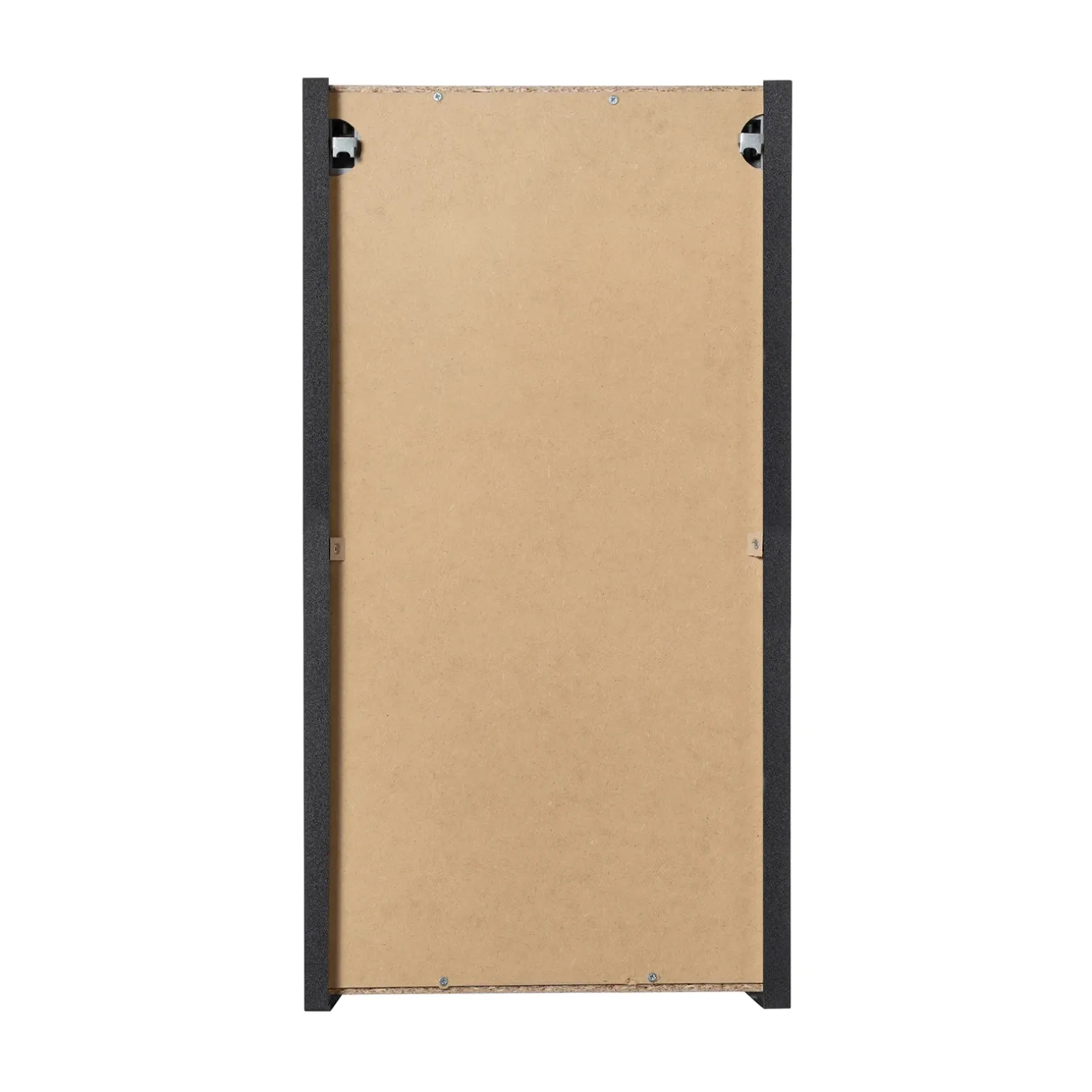 Pensile bagno sospeso 30x57h cm cannettato 1 anta nero Cleany