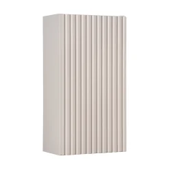 Pensile bagno sospeso 30x57h cm cannettato 1 anta beige Cleany