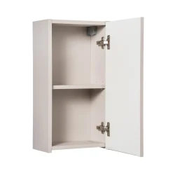 Pensile bagno sospeso 30x57h cm cannettato 1 anta beige Cleany