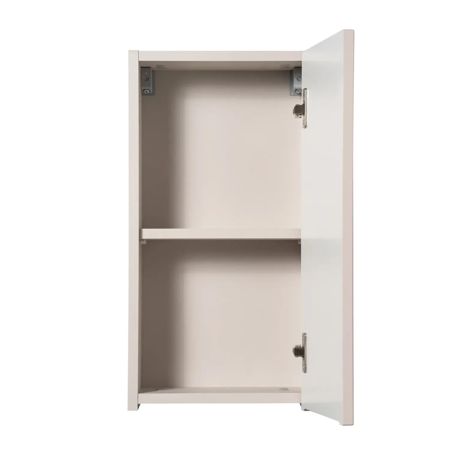Pensile bagno sospeso 30x57h cm cannettato 1 anta beige Cleany