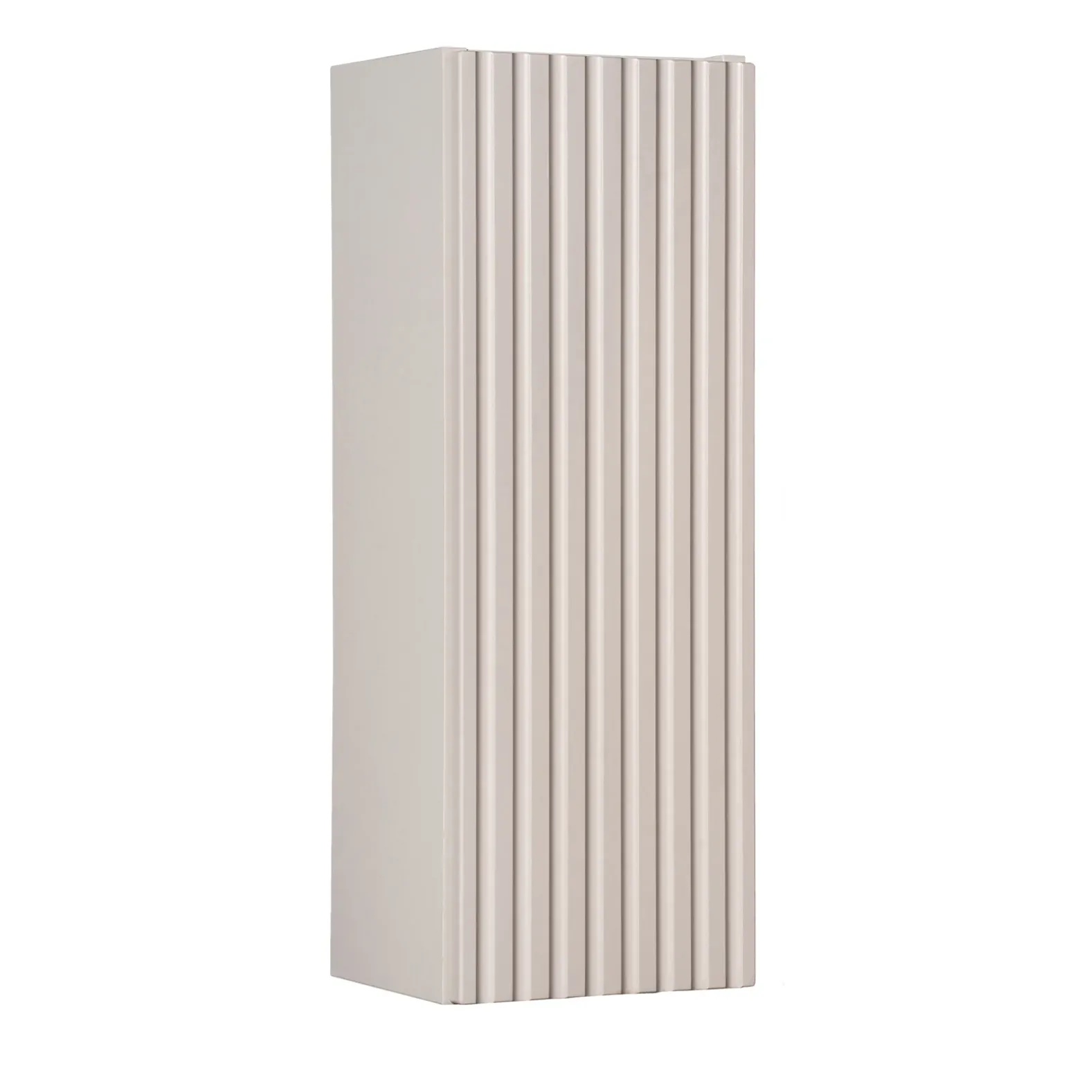 Pensile bagno sospeso 20x57h cm cannettato 1 anta beige Cleany