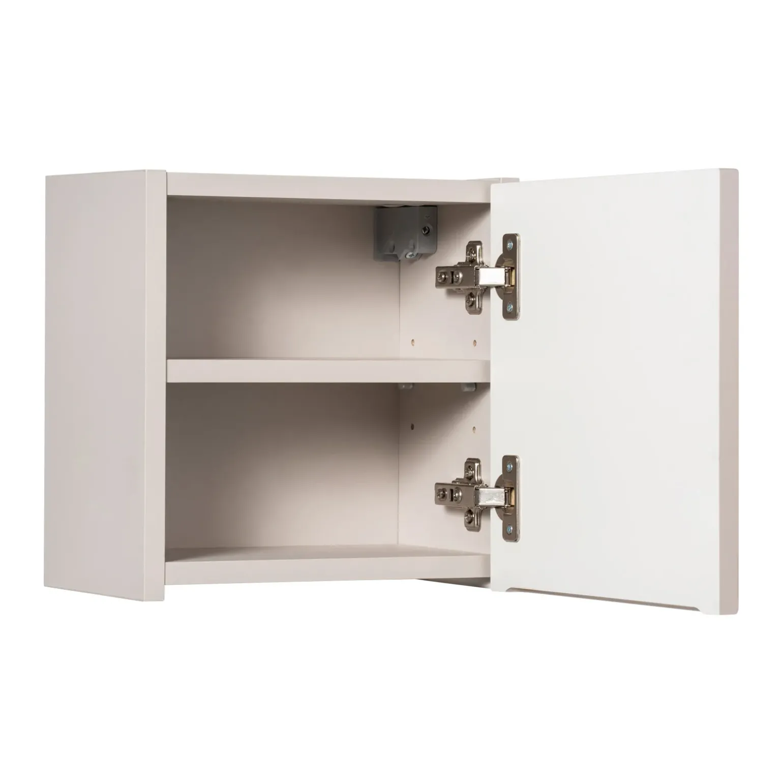 Pensile cubo bagno sospeso 30x30h cm cannettato 1 anta beige Cleany