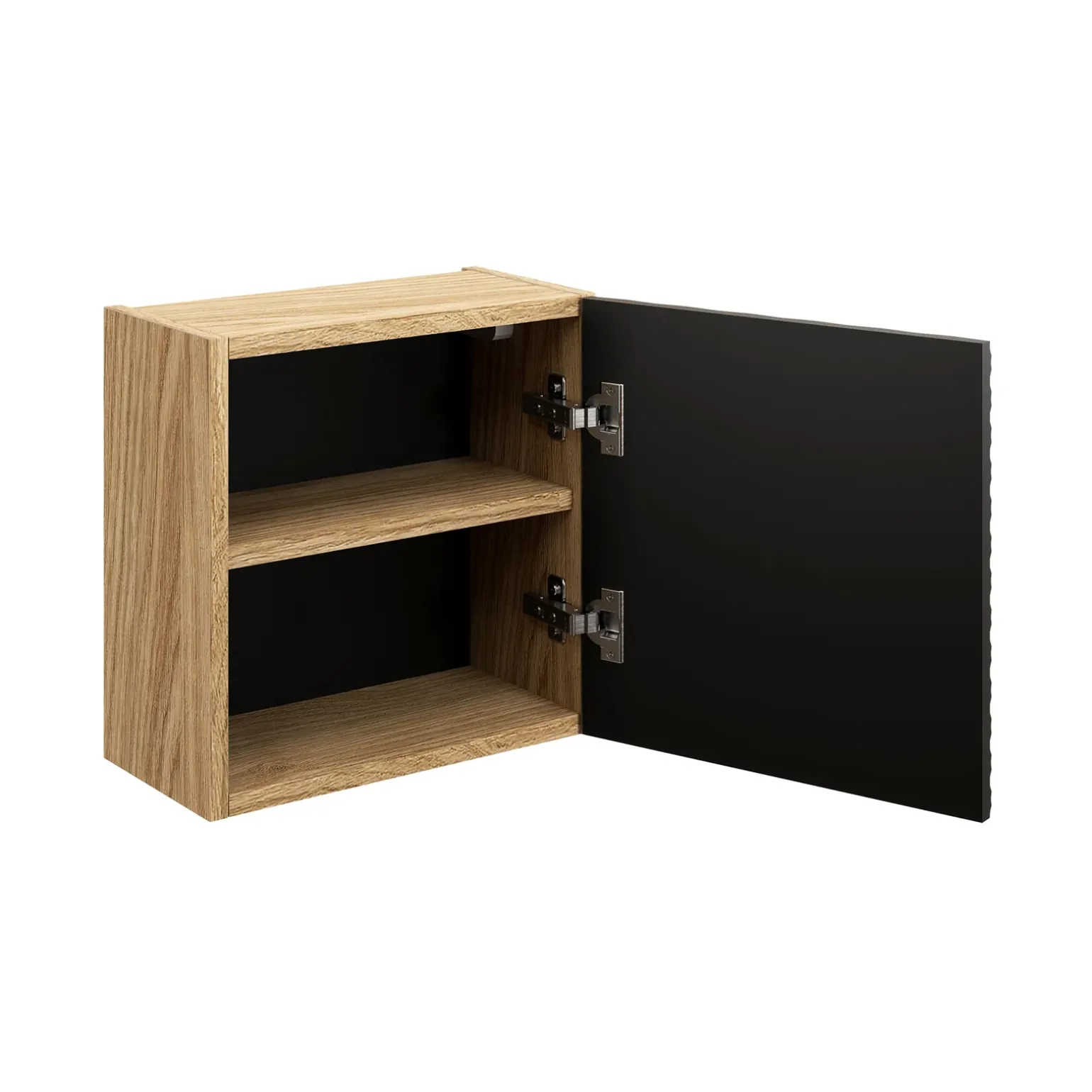 Pensile cubo bagno sospeso 35x35h cm 1 anta nero rovere Swim