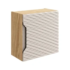 Pensile cubo bagno sospeso 35x35h cm 1 anta beige rovere Swim