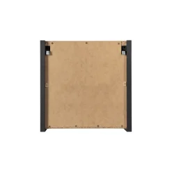 Pensile cubo bagno sospeso 30x30h cm cannettato 1 anta nero Cleany