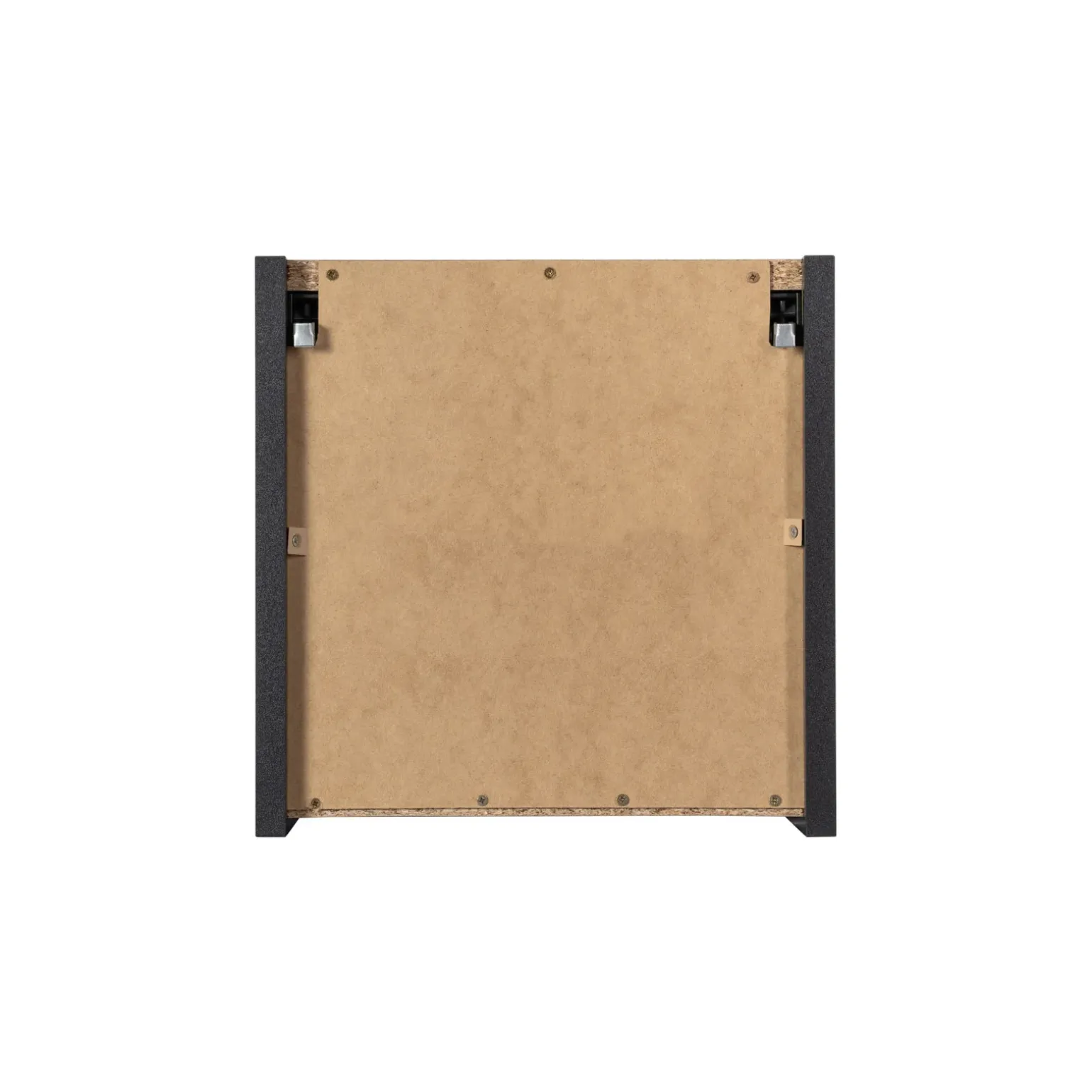 Pensile cubo bagno sospeso 30x30h cm cannettato 1 anta nero Cleany