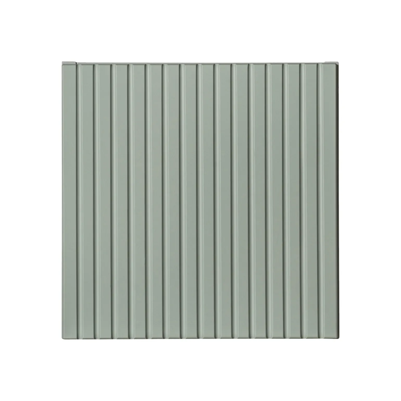 Pensile cubo bagno sospeso 30x30h cm cannettato 1 anta verde salvia Greeny