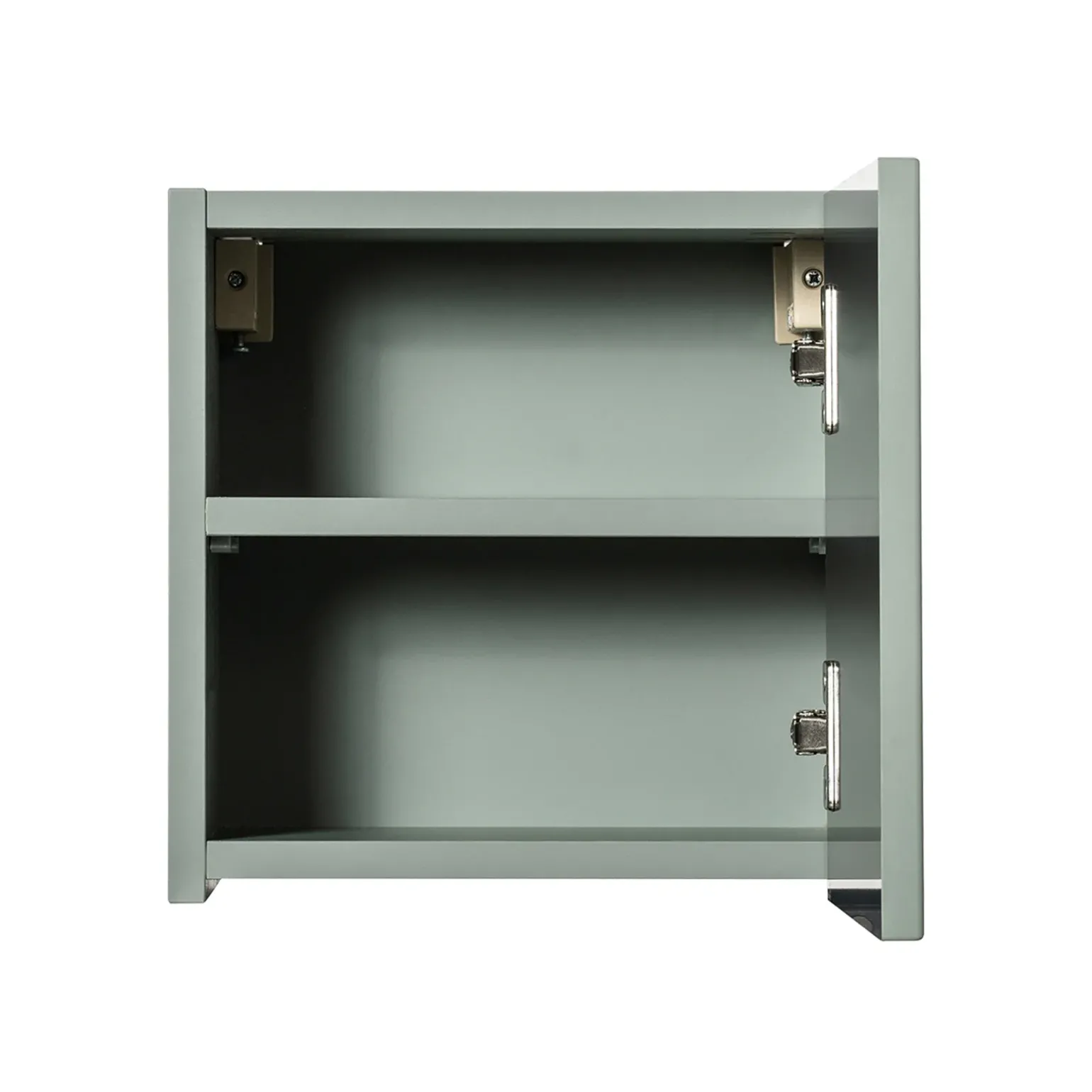 Pensile cubo bagno sospeso 30x30h cm cannettato 1 anta verde salvia Greeny