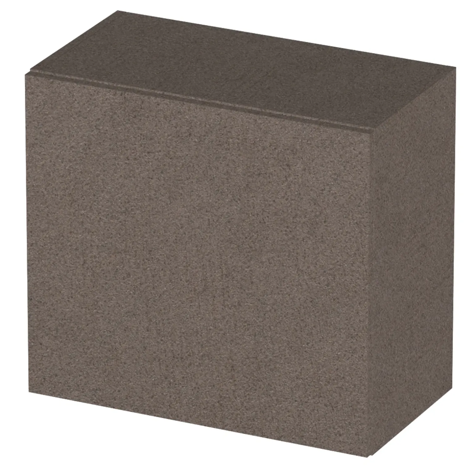 Pensile cubo sospeso bagno 55x50h cm 1 anta reversibile marrone scuro Sunset
