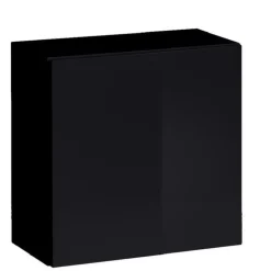 Pensile cubo sospeso 60x60h cm 1 anta nero opaco lucido Geo