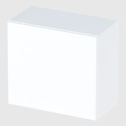 Pensile cubo sospeso 55x50h cm 1 anta reversibile bianco lucido Sunset